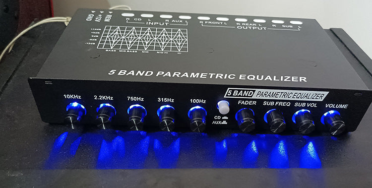 Car audio EQ listening division frequency amplifier