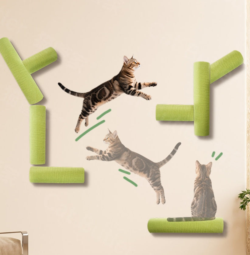 Cat Scratching Post Mur autocollant monté