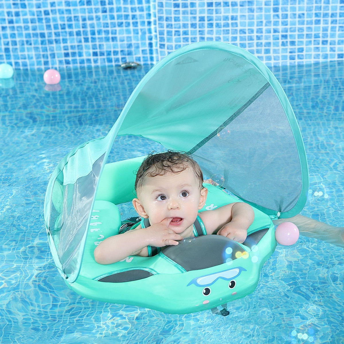 Collier de bain pour bébé non gonflable