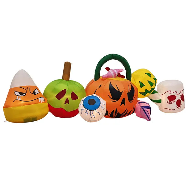 8FT Long Halloween gonflables Pumpkins Eyeball Décorations extérieures