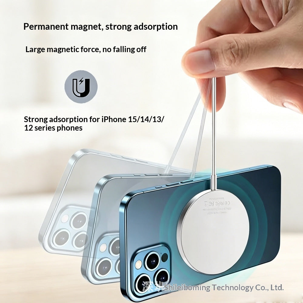 Chargeur rapide sans fil ultra-mince 25W fort avec fixation magnétique
