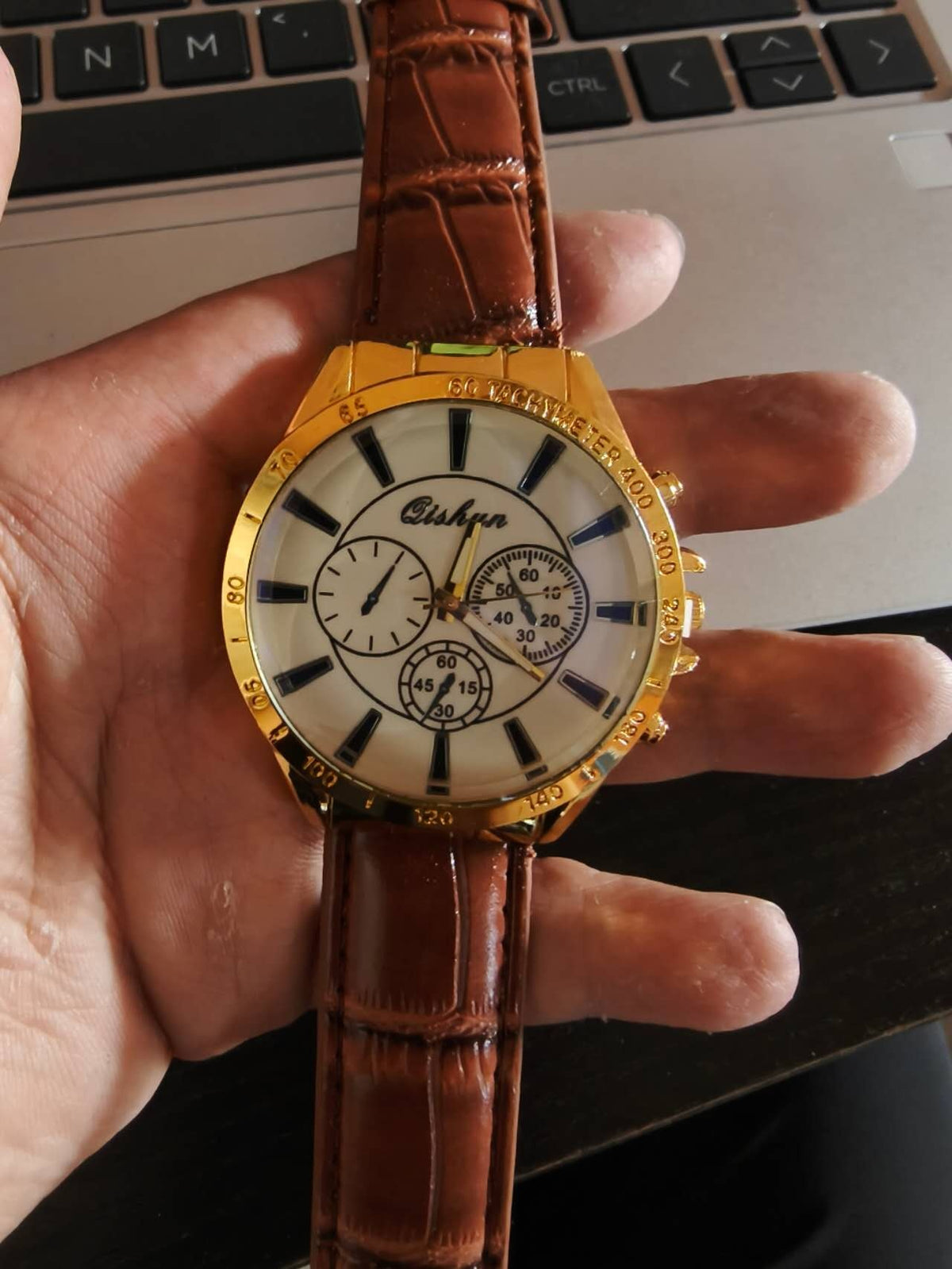 Men's Quartz Leather Sports Watch
