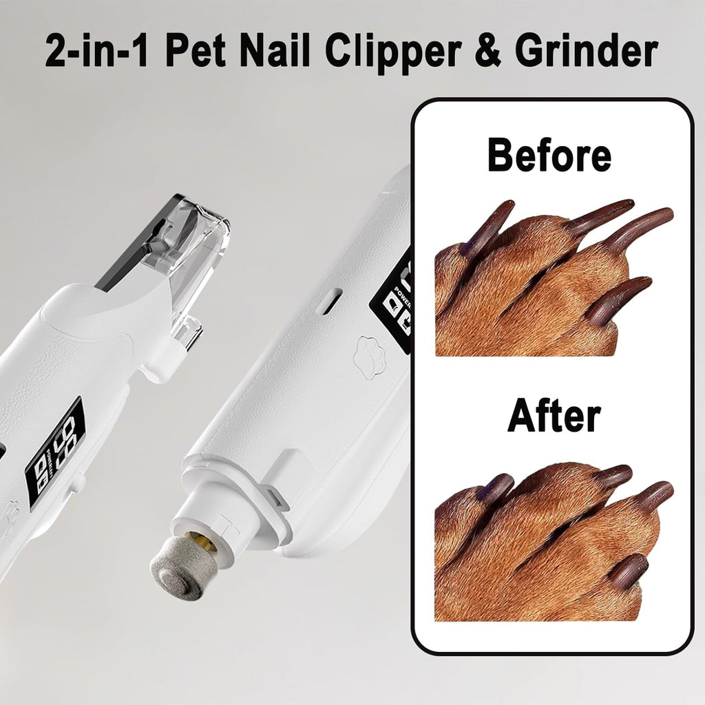 2-en-1 Led Light Cat Anti-blood Grinder Chien chien Clipper de ongles Clipper de ongles