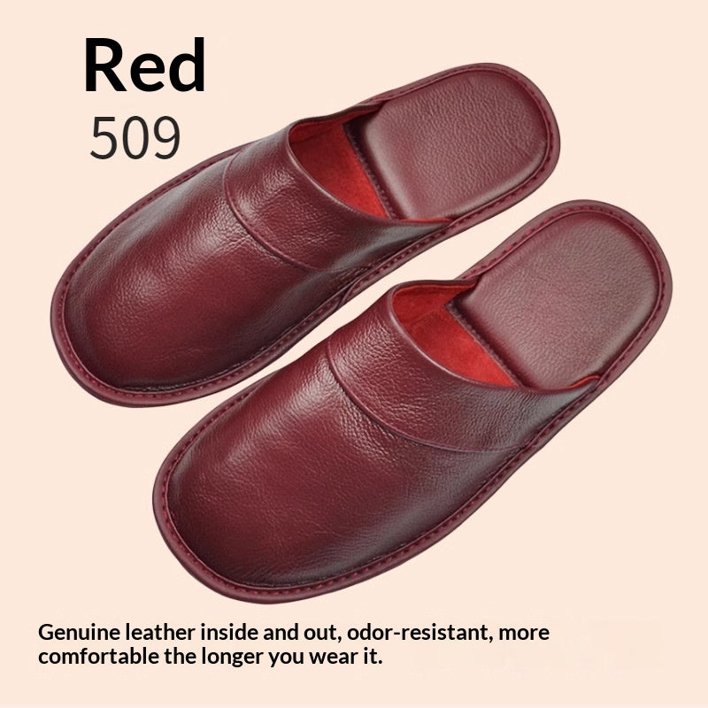 Mules avec une cowhide supérieure pour les hommes et les femmes