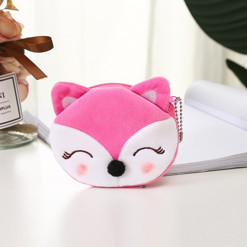 En peluche Mignon Coin Purse Cartoon Cloth cas clé pour femmes