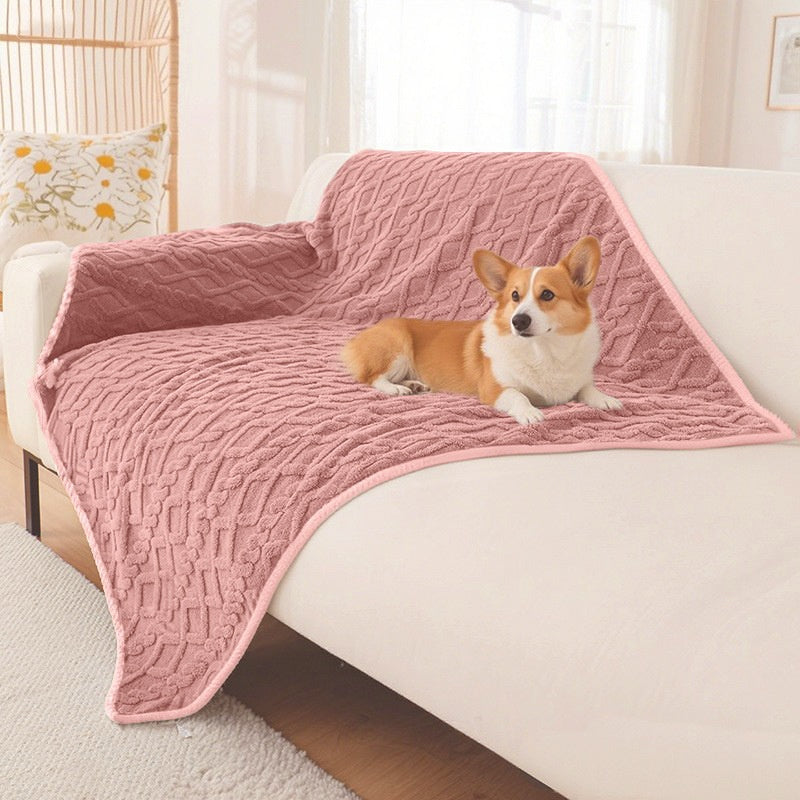 Couverture imperméable en peluche antidérapante pour les chats et les chiens