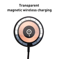 Chargeur magnétique transparent sans fil bi-en-un 15W