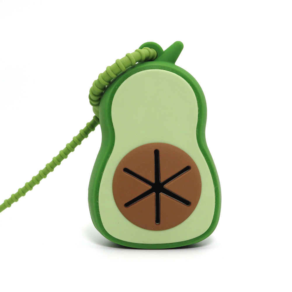 Silicone Pooper Scooper sac de déchets de chien Feces Avocat Clip