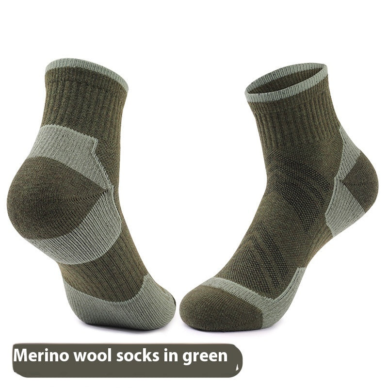 Chaussettes en laine respirantes antidérapantes pour homme résistant à l'usure