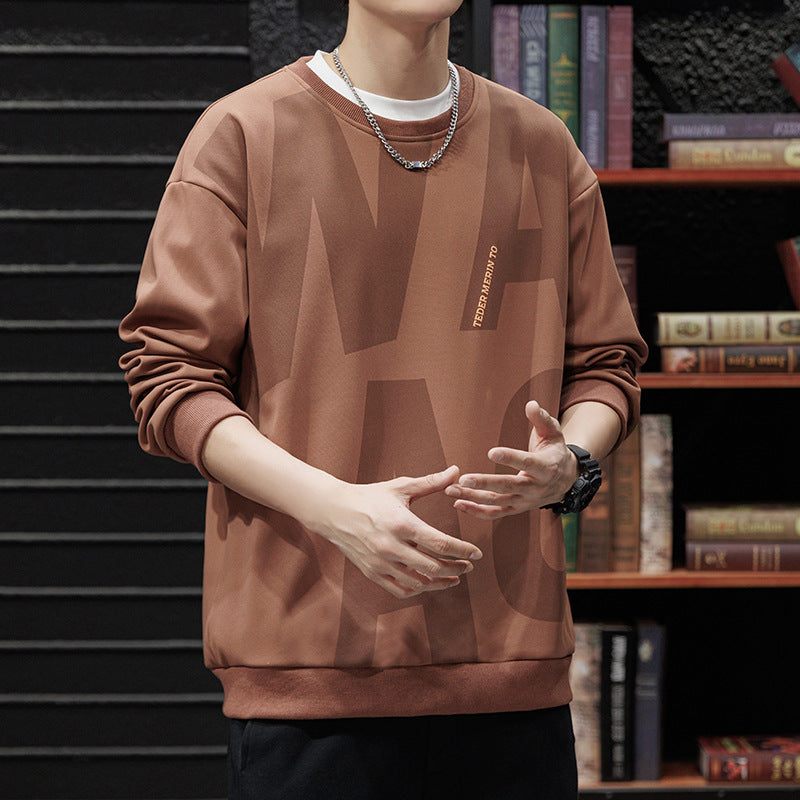 Style américain Vintage Hommes Raglan manches longues Top