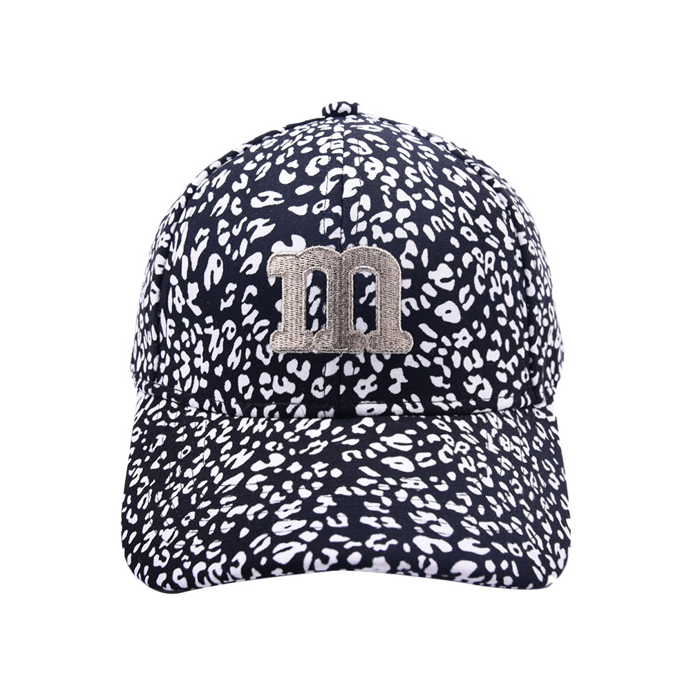 Retro Leopard Imprimé Casquette de baseball à lettres