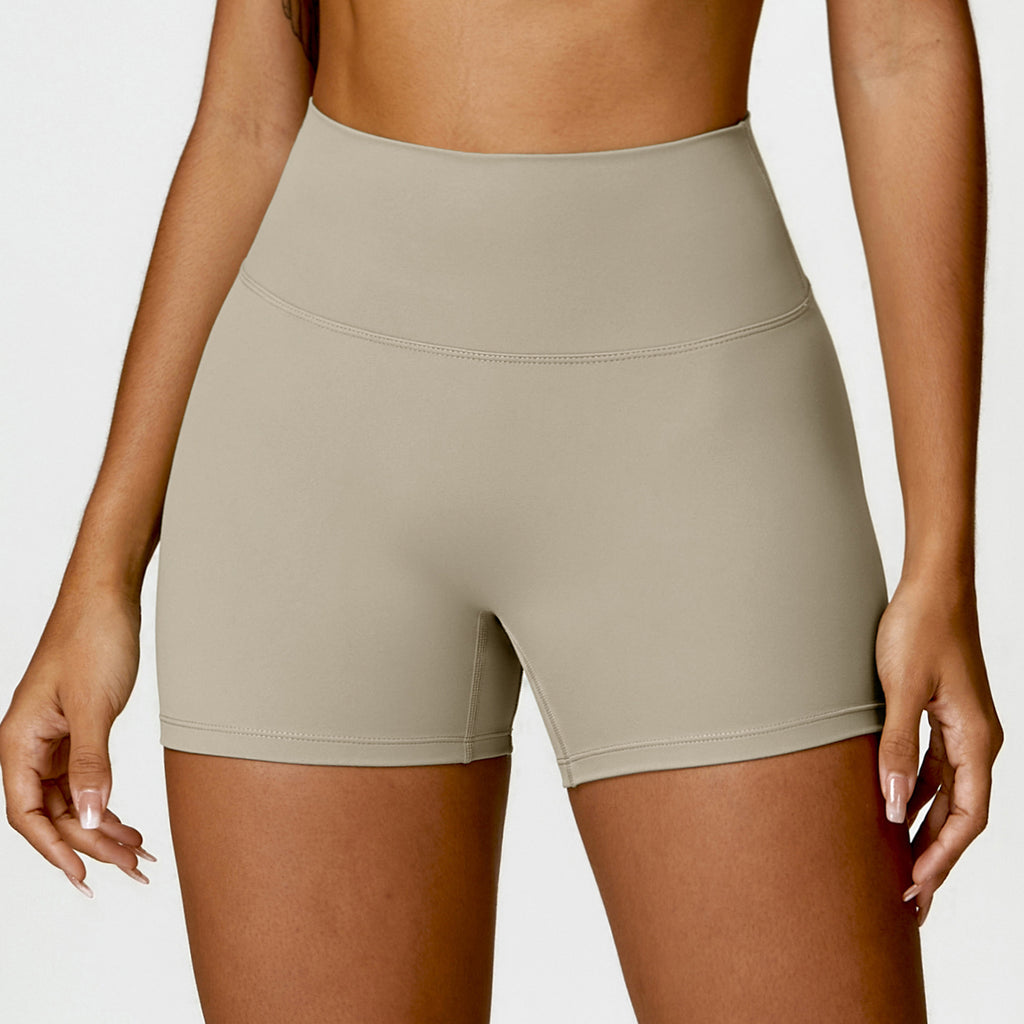 Short de yoga haute taille Belly Contracting Peach Hip Lifting Sport Short