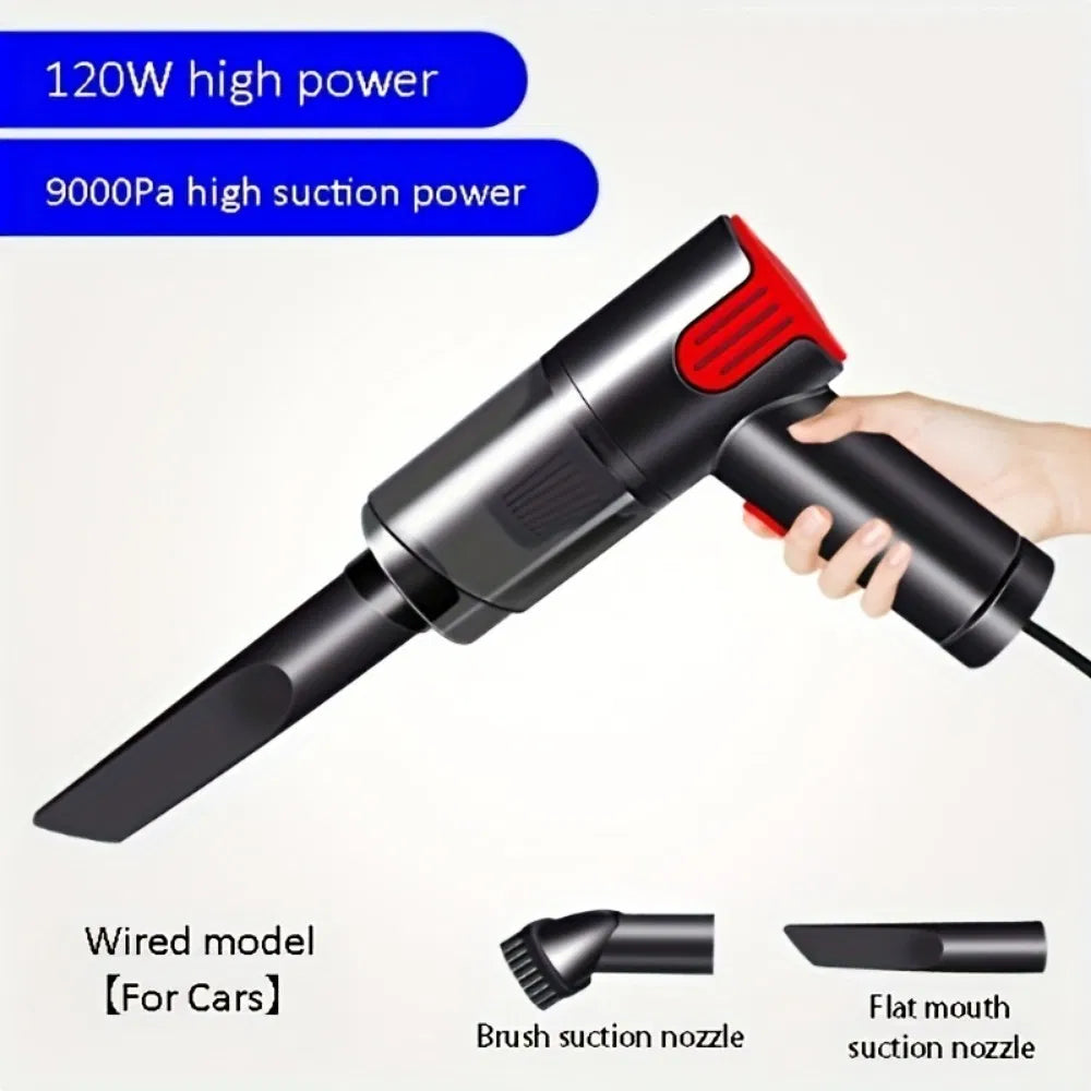 Argent filaire aspirateur de voiture maison portatif mini aspirateur de bureau portable