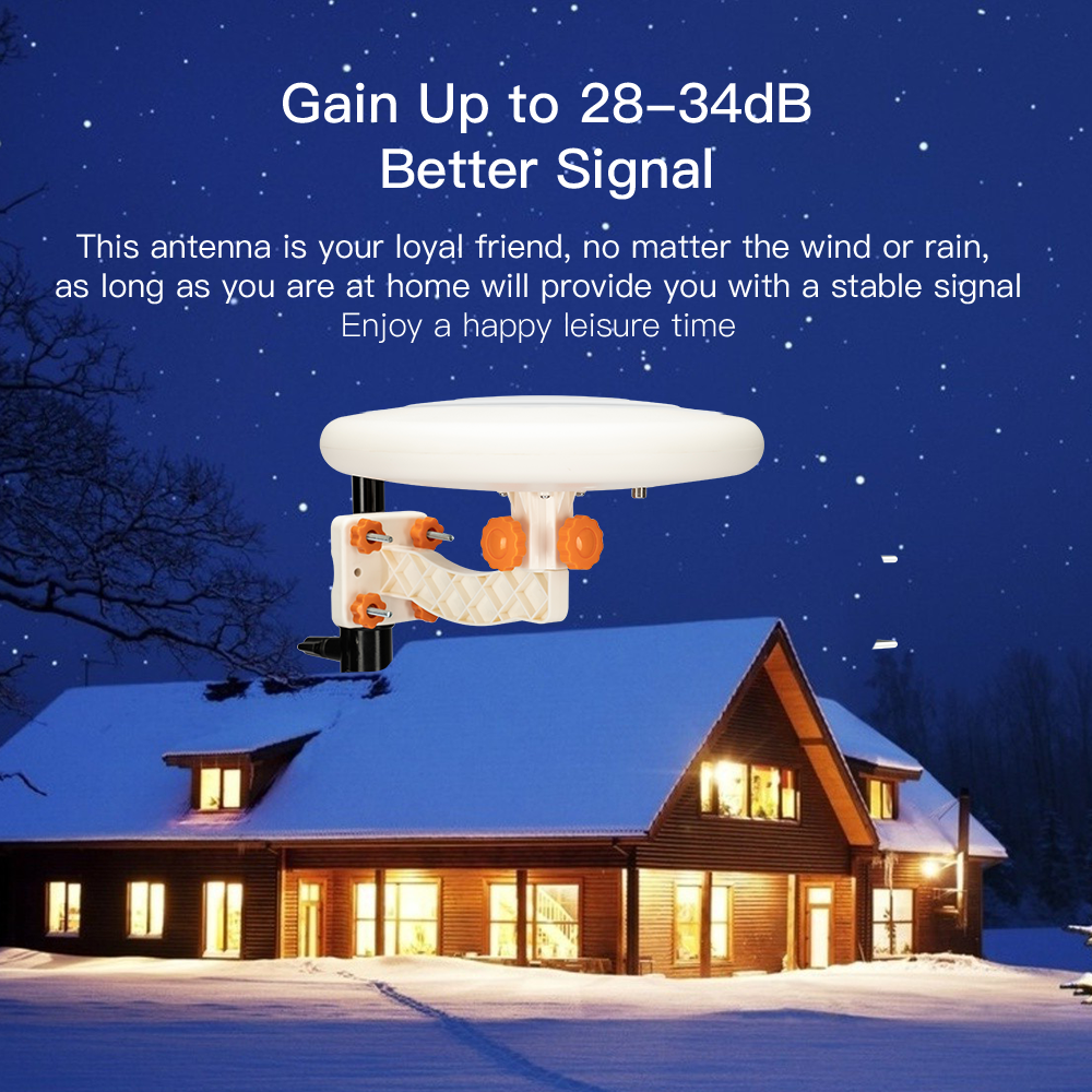 TA-A1 360 Degree Direction TV Antenne UV double bande 47-860 MHz 15-18dB HD Outdoor