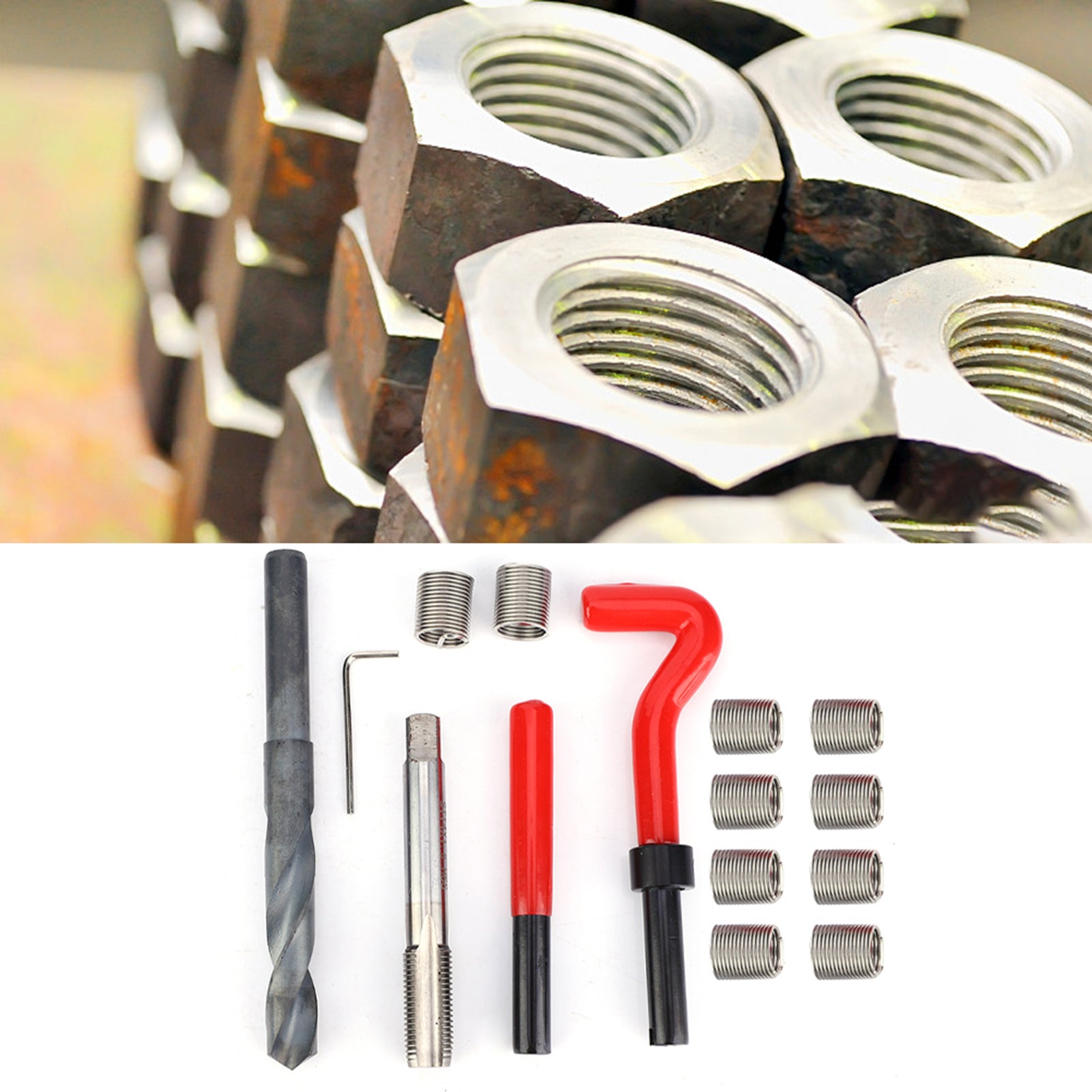 15 Pcs Fil Inserts M14x1,5 Female Fil Réparation Accessoire Assortiment Kit