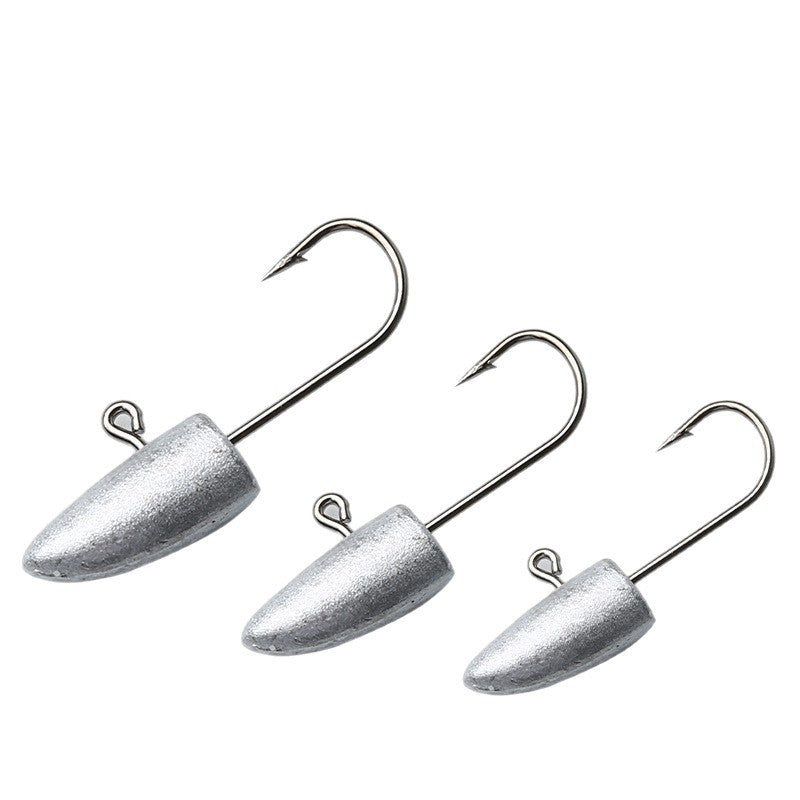 Micro tête de plomb Lure de pêche en plastique doux