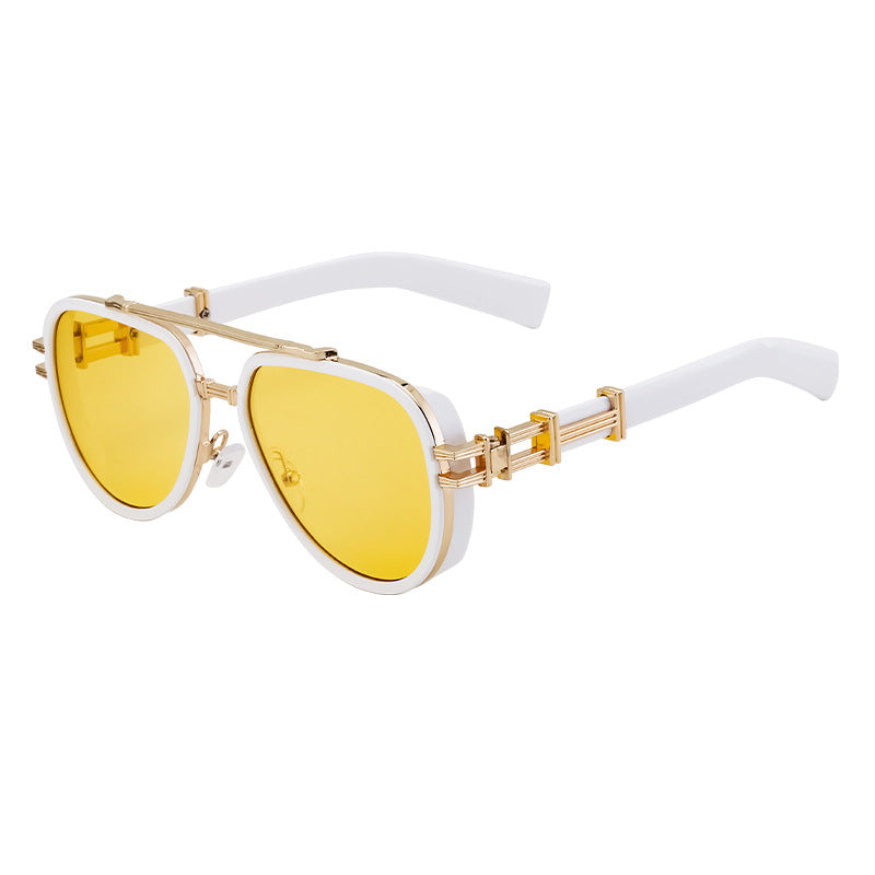 Lunettes de soleil européennes et américaines de style punk haut de gamme pour hommes