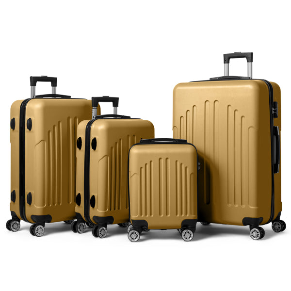 Quatre rayures verticales dans une valise