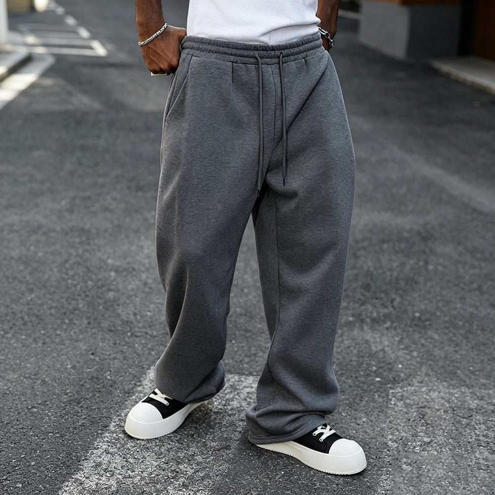 Pantalons à gaines élastiques à chaussons vintage de style street