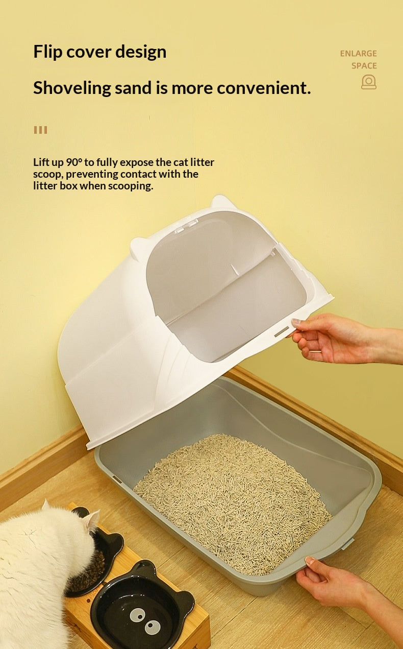 Boîte à litière extra-large entièrement fermée Odor-Control