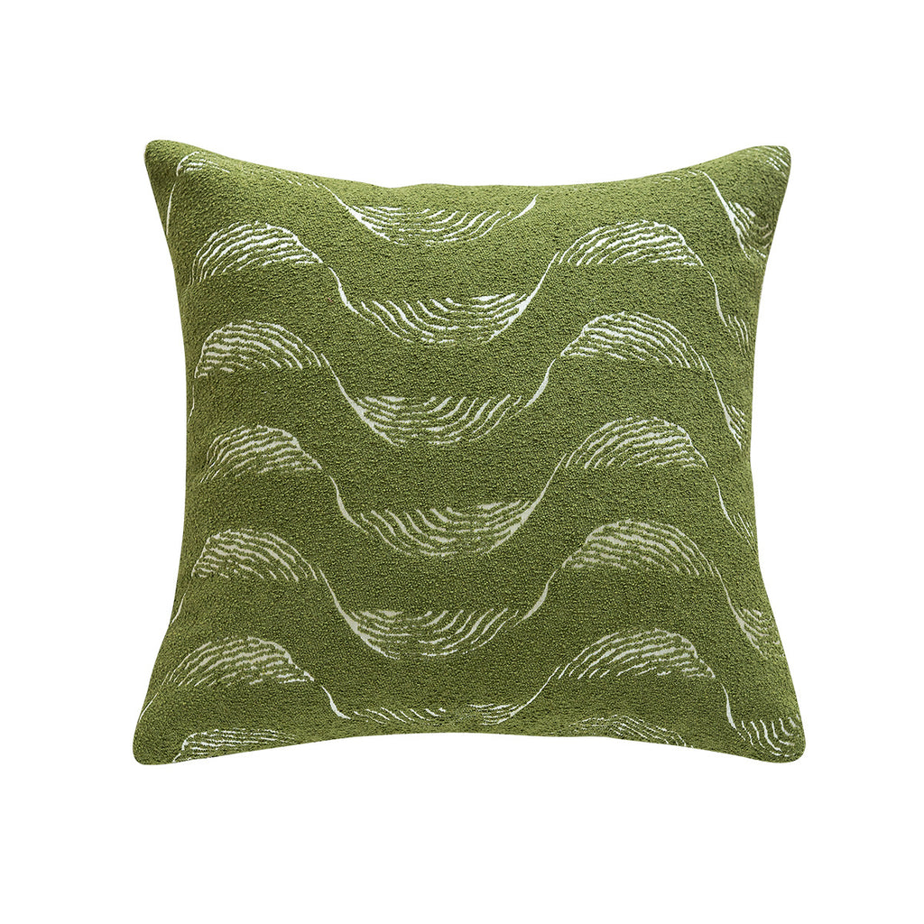 Coussin et housse d'oreiller à thème vert