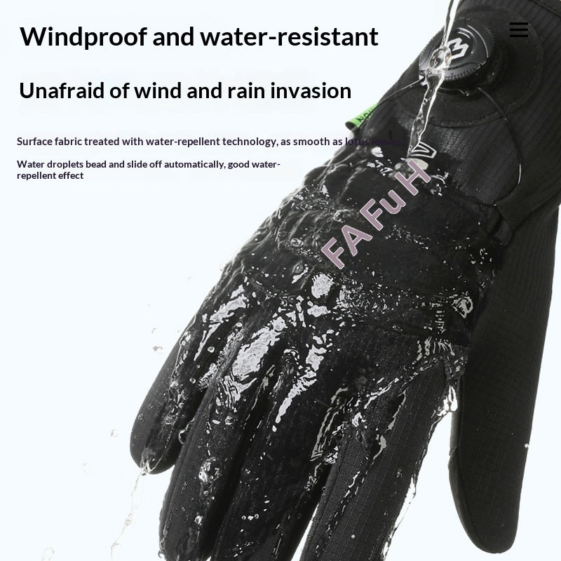 Gants de vélo thermique pour homme pour l'hiver