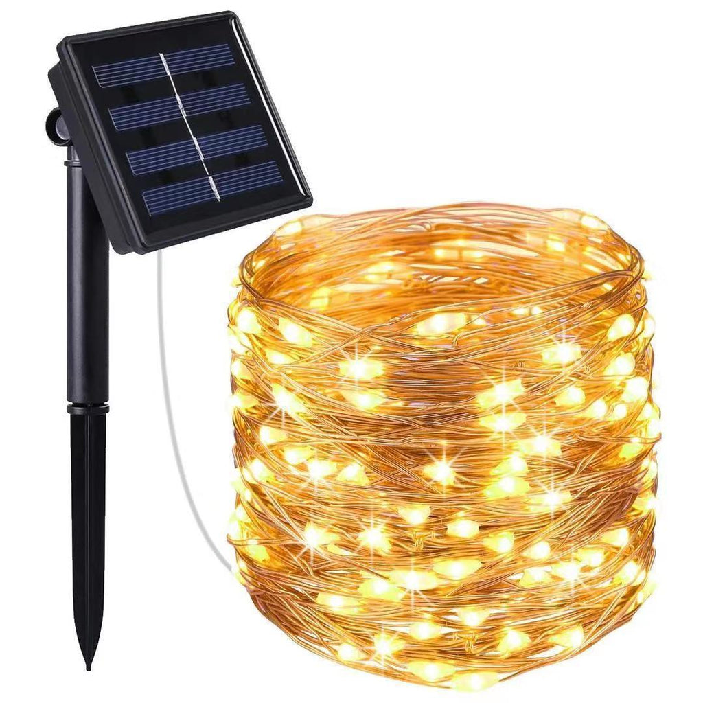 Lumières à LED en cuivre solaire