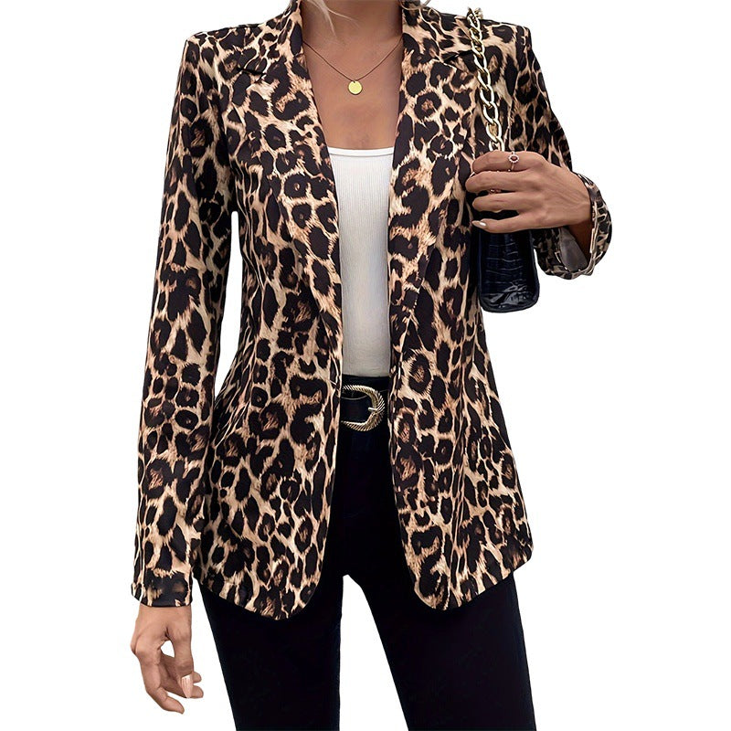 Élégante Lapel manches longues Midi-longueur Slimming Sexy Blazer