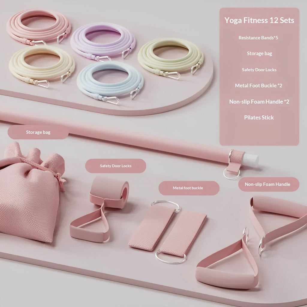 Pilates Bar Retour Ouverture Squats Peach Buttock Fitness Yoga Stick