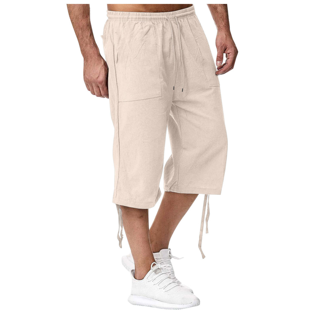 Pantalon de sport casual de coton et de coton d'été Linge de maison croped Casual P