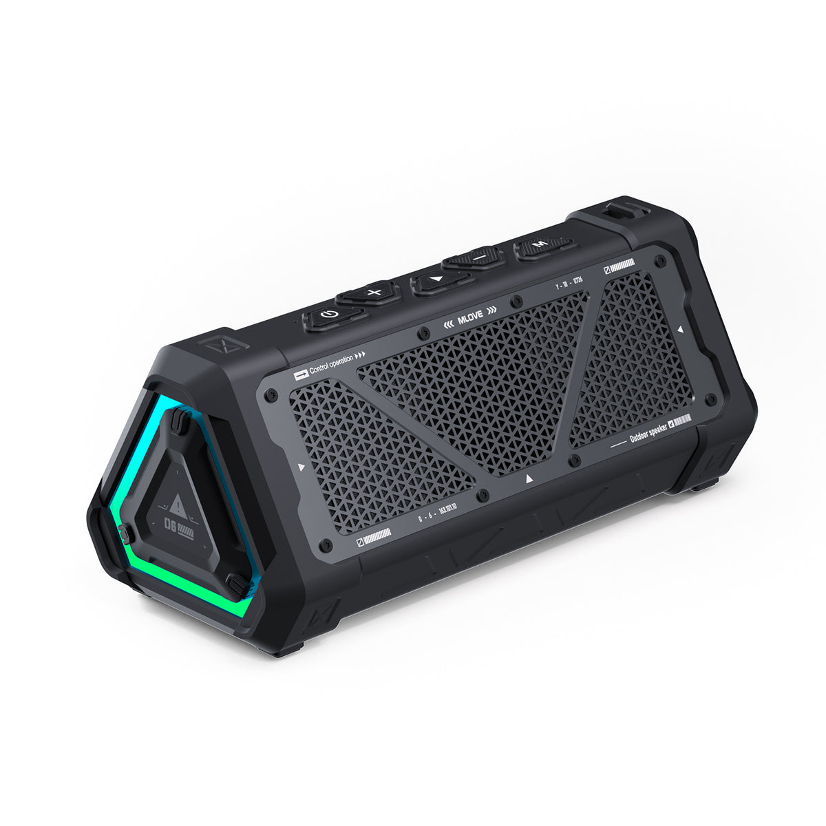 Haut-parleur Bluetooth extérieur sans fil portable haute puissance
