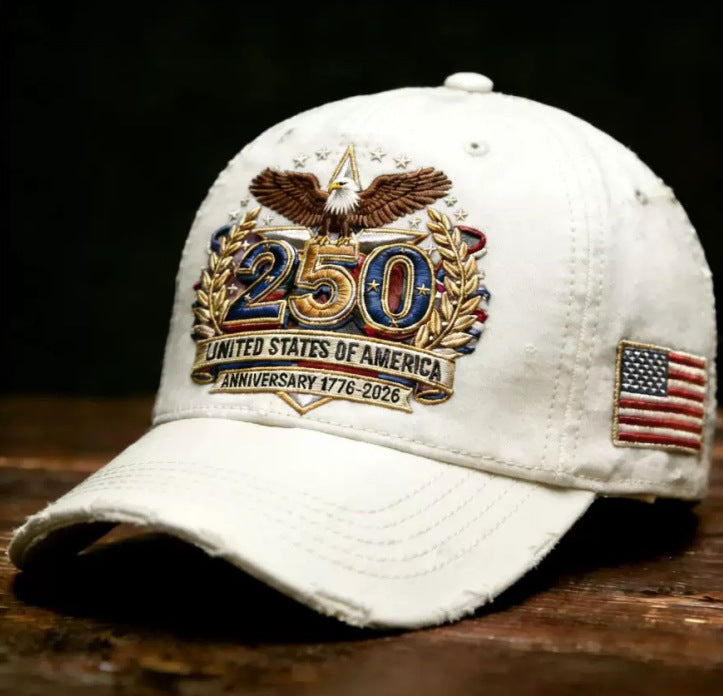American 250th Anniversary Casquette de baseball adaptée aux hommes et aux femmes - Embro ajustable unisexe