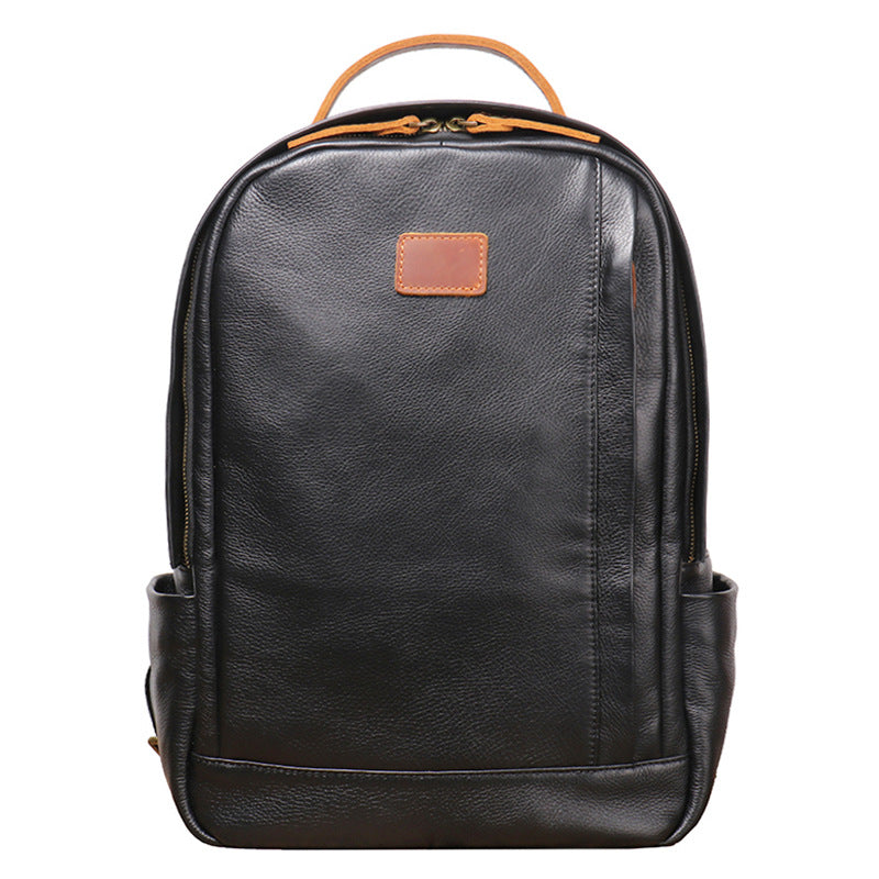 Sac à dos de voyage en cuir véritable pour hommes