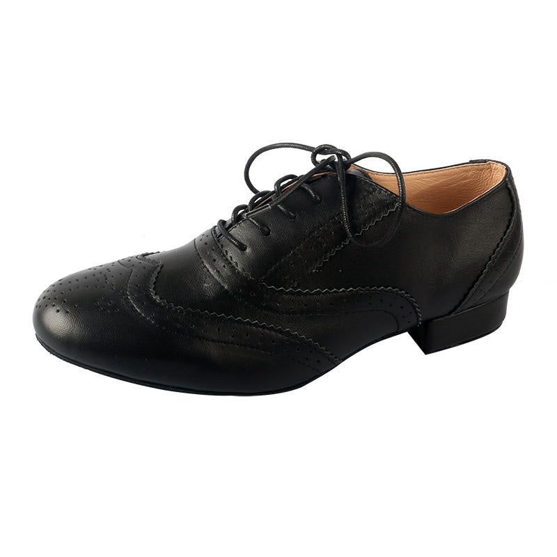 Chaussures de danse de soirée en cuir haut talon pour hommes