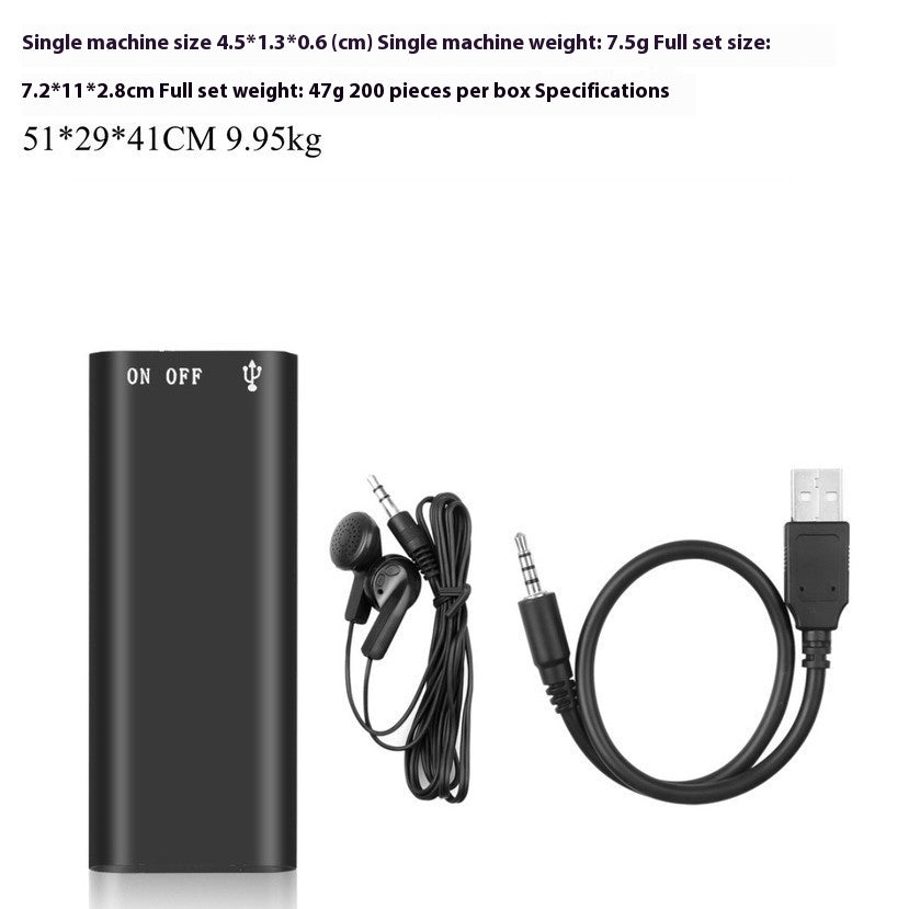 HD Enregistreur numérique Effacer le lecteur MP3