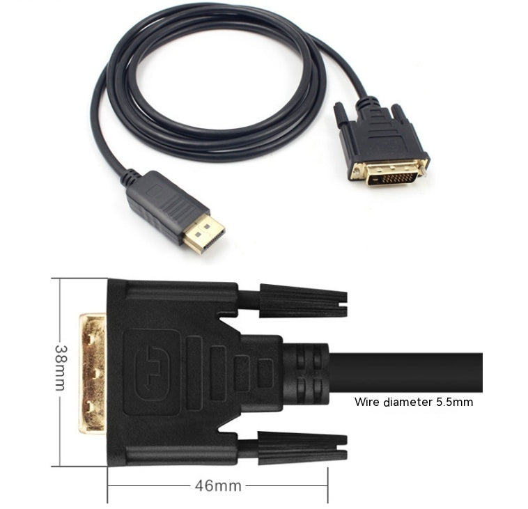 DP à DVI câble Displayport à Dvi24 1 HDMI câble moniteur adaptateur câble 18 M