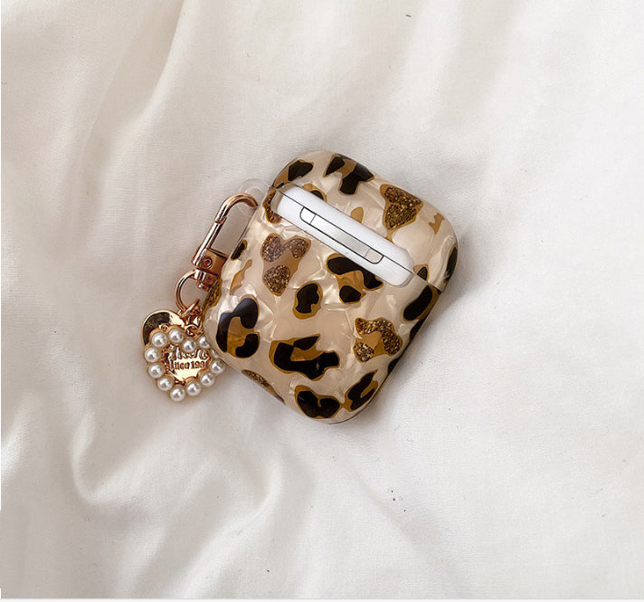 Couverture de protection du casque Bluetooth Leopard Print