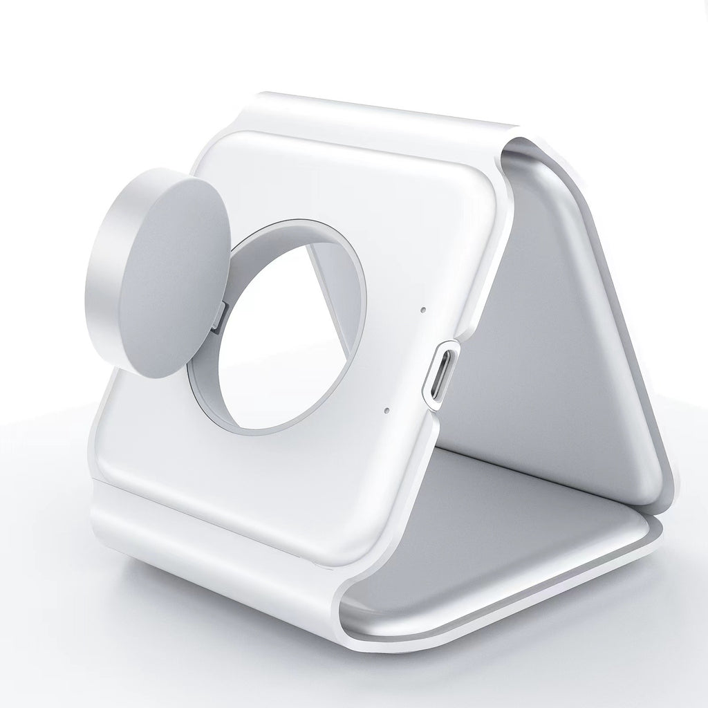 3 En 1 Support de téléphonie mobile pliant magnétique sans fil