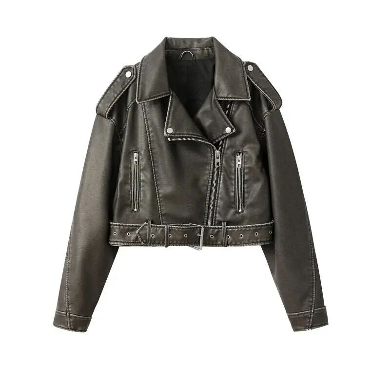 Best-seller Street style Retro Tundown Collar Loose Laved Jacket