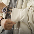 Veste pilote casual blanc L2B Nylon mince uniforme de baseball