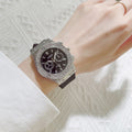 Montre bracelet en silicone Diamant d'affaires tout-match
