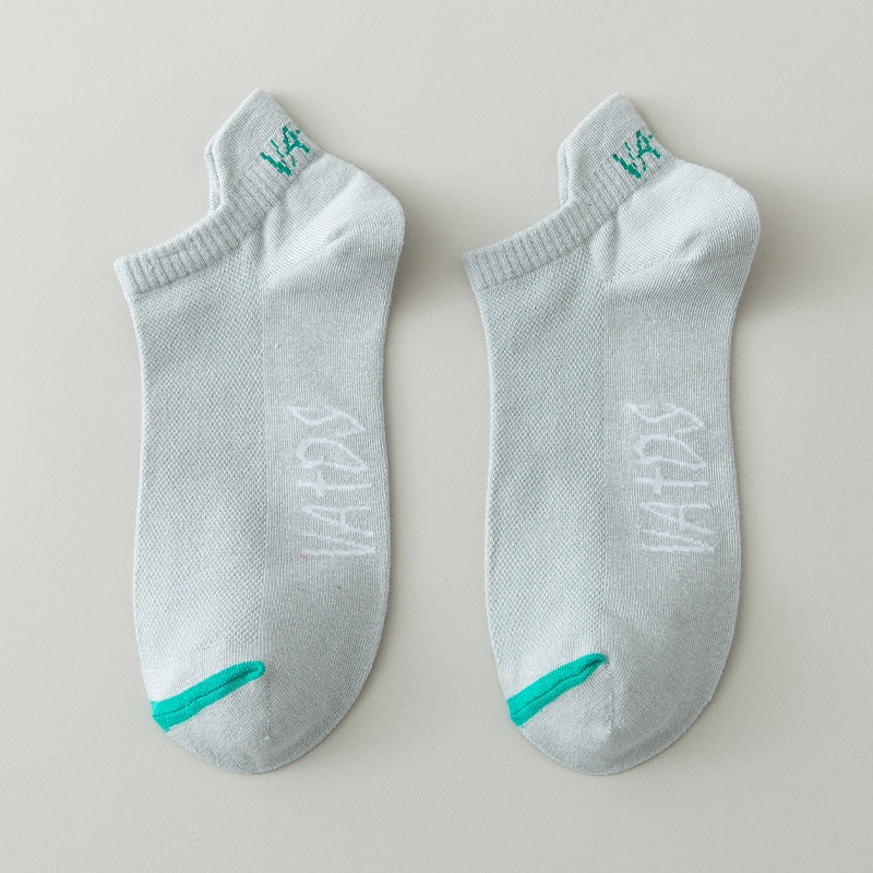 Season Thin Absorb Sweat Short Mesh Respirant Pure Cotton Chaussettes sport homme