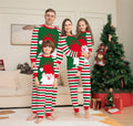 Famille Noël Pyjama Ensembles de Matching Red Stripe Xmas Vacances Sleepwear Jammies Longue Manche