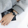 Trendy Simple Personnalité Rétro Harajuku Style Ceinture de Quartz Montre Couple