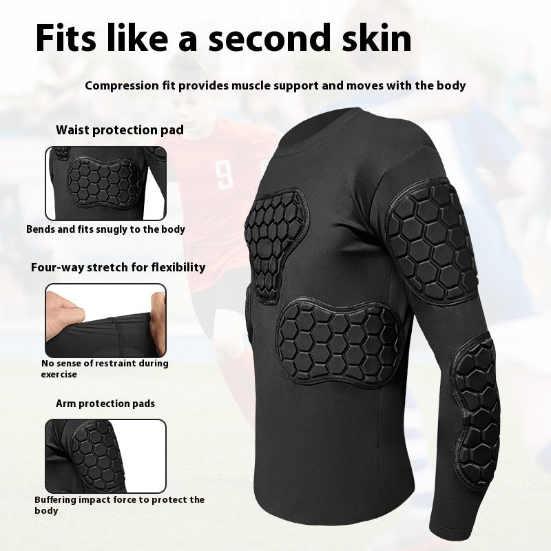 Gardien de but Vêtements anticollision Armour Vêtements de sport à manches longues