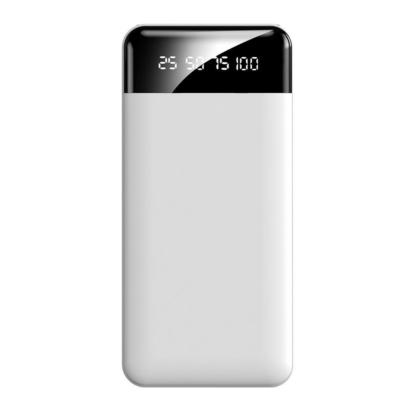 Portable ultra-mince avec banque d'alimentation par câble Grande capacité Alimentation mobile