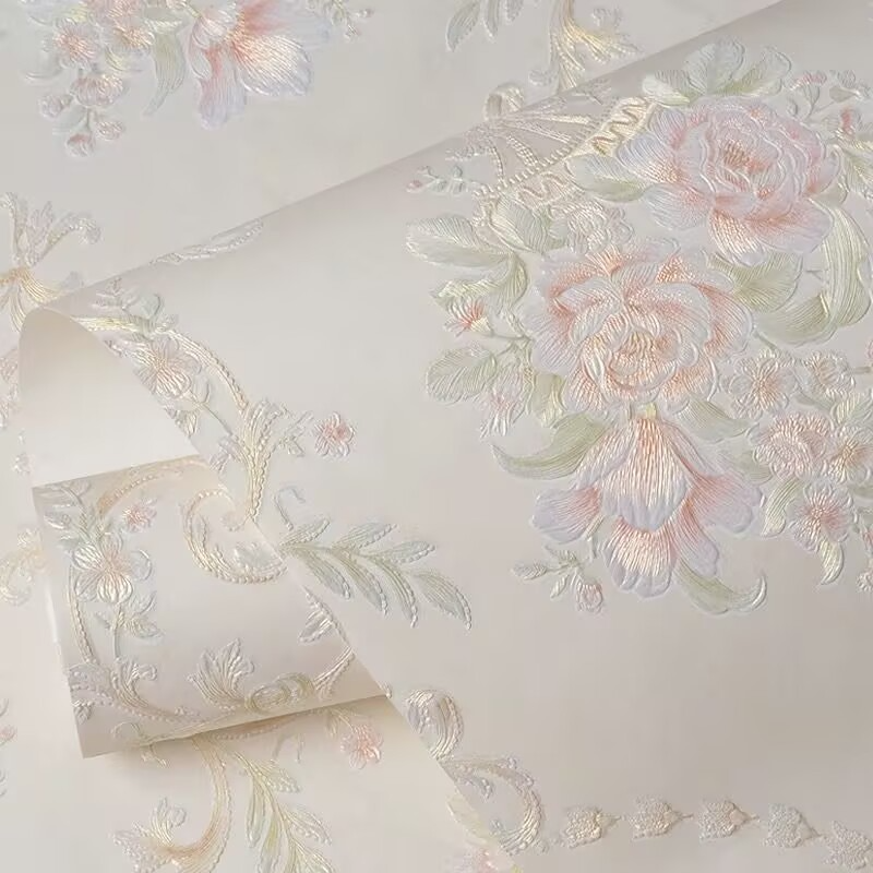 3D Peel Embossé et papier peint bâton pour les murs