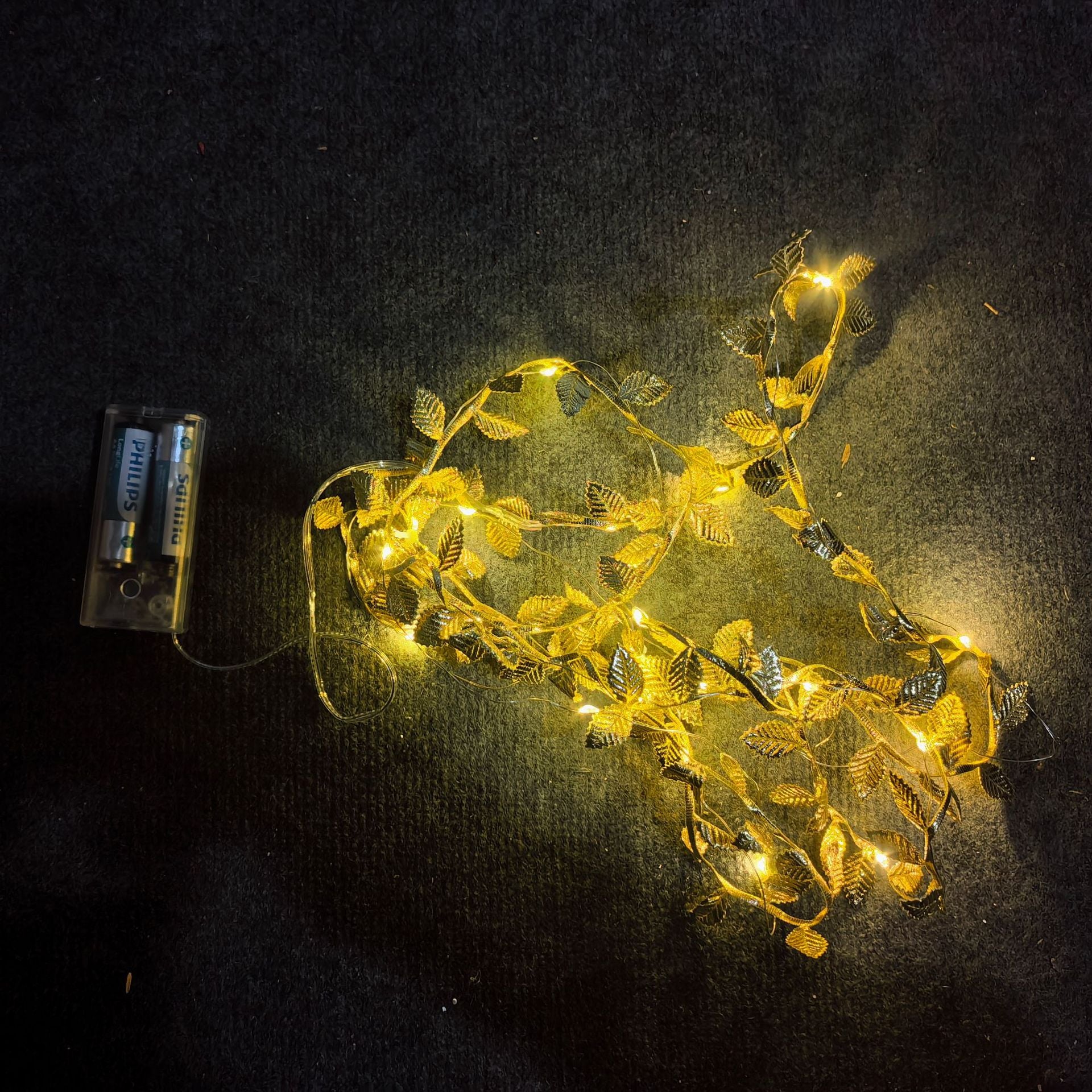 Décoration de Noël LED Golden Leaf Light