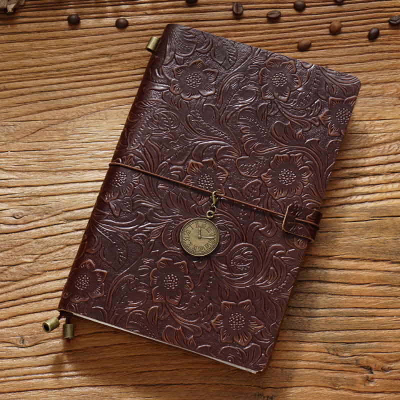 Creative Vintage Gravure Cowhide Voyage Notepad