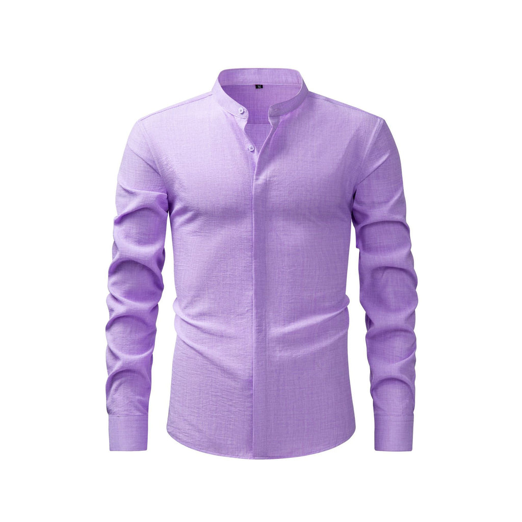 Jiana Linge d'imitation populaire chemise homme avec collier de stand